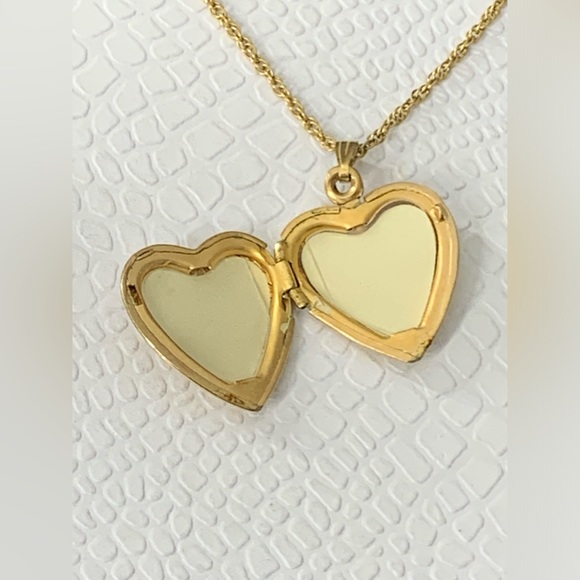 1/20 14K Gold I Love You Locket Pendant Necklace 16” - Picture 4 of 14